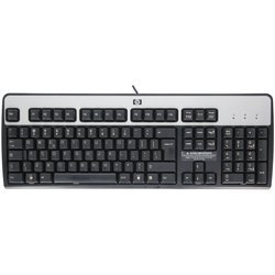 Używana Klawiatura Przewodowa HP KU-0316 Czarno-Srebrna