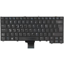 Używana niepodświetlana Klawiatura Dell E7240 US QWERTY Standaryzowana zamiennik