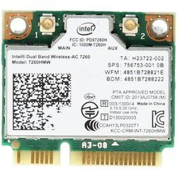 Używana Karta Wi-Fi Intel Dual Band Wireless-N 7260HMW 717381-001