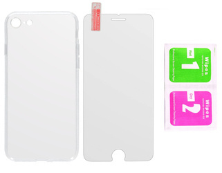 Szkło ochronne + etui do iPhone 8