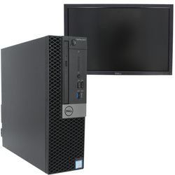 Komputer Dell Optiplex 5070 SFF i5-9500 8 GB 256 SSD W11Pro A- Monitor GRATIS