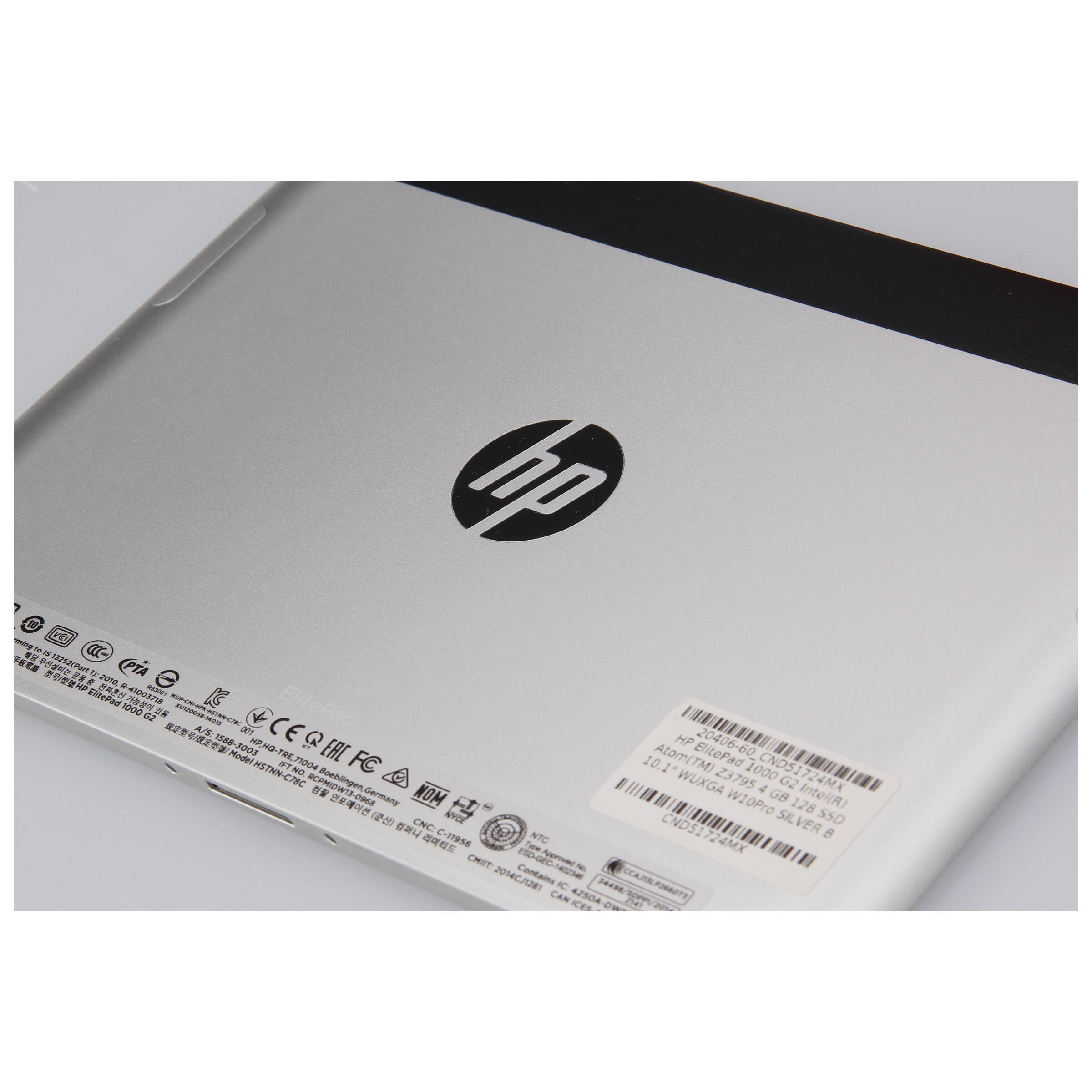 Hp Elitepad 1000 G2 Intelr Atomtm Z3795 4 Gb 128 Ssd 101 Wuxga W10pro Silver B Rnewpl 8539