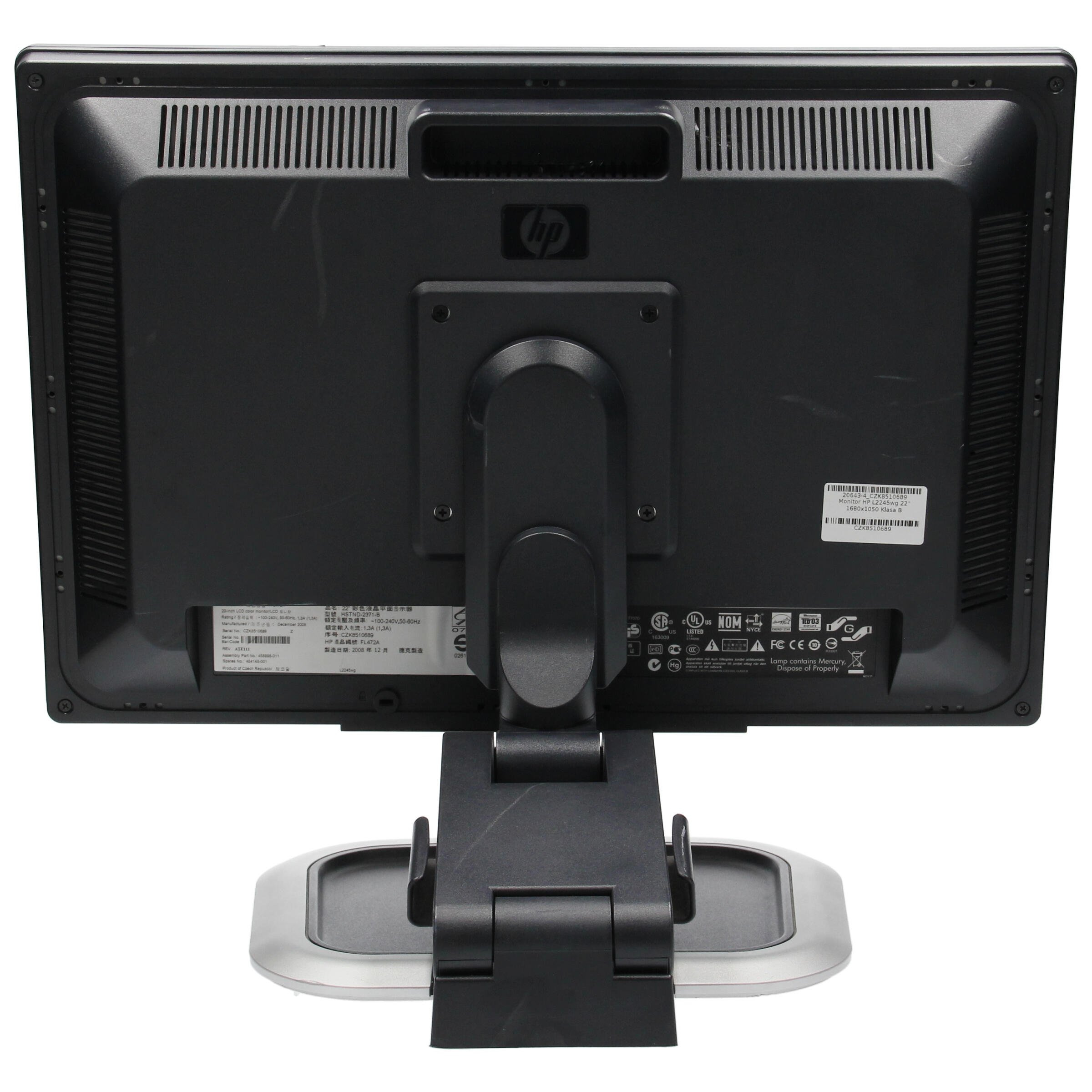 Monitor HP L2245wg 22" 1680x1050 Klasa B Rnew.pl