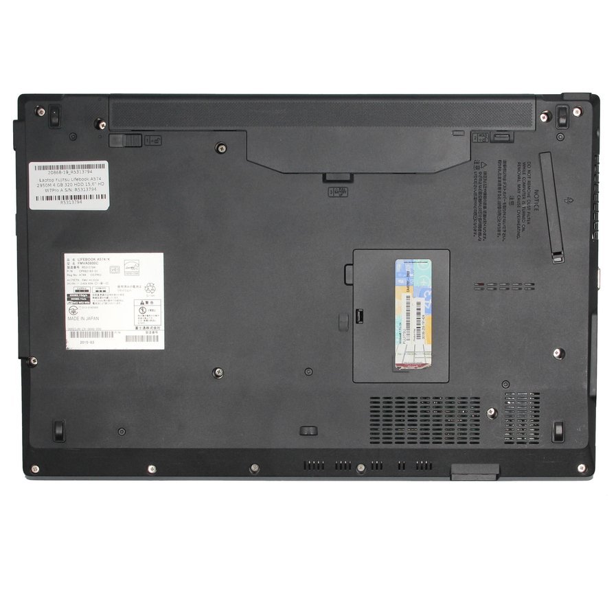 Laptop Fujitsu Lifebook A574 2950M 4 GB 320 HDD 15,6" HD W7Pro A (NoCam) S/N: R5313794